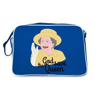 La reine Elizabeth II - Sac Retro - bleu/blanc - Dos