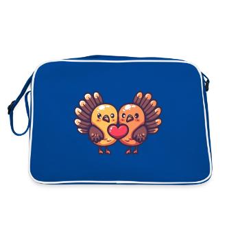 Truthan Comic Couple Love - Retro Bag - blue/white - Back