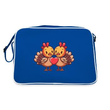 Truthan Couple Love Couple In Love - Retro Bag - blue/white - Back
