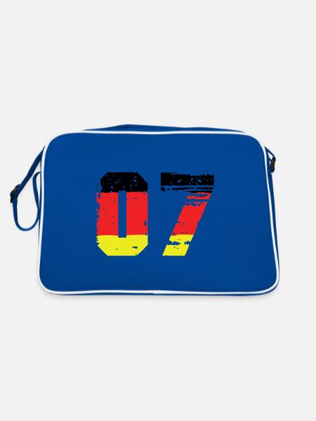 7 Number Germany Jersey - Retro Bag - blue/white - Back
