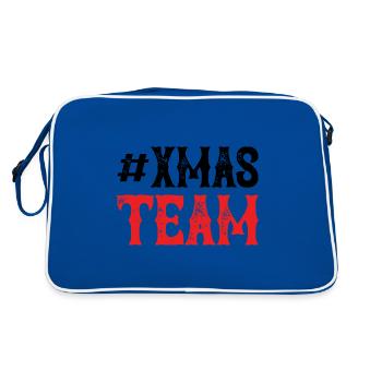 Xmas Team - Retro Tasche - Blau/Weiß - Hinten