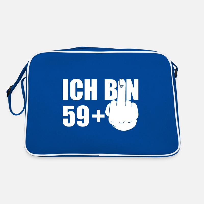 ICH BIN 59+ FOREVER 59 Ü60 GEBURTSTAG Retro Tasche