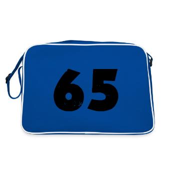 Numéro 65 - Sac Retro - bleu/blanc - Dos