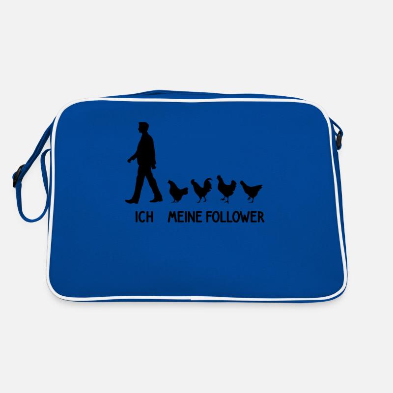 Ich Meine Follower Hühner Chicken Züchter Eier Retro Tasche