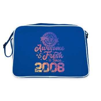 2008 awesome fresh - Retro Bag - blue/white - Back