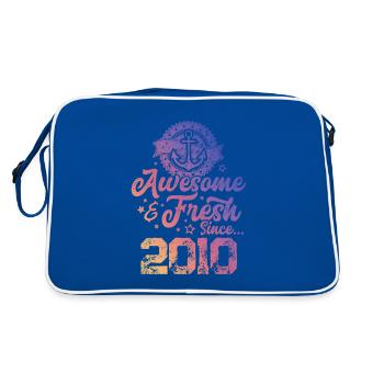 2010 génial frais - Sac Retro - bleu/blanc - Dos