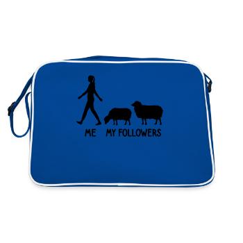 I Mes disciples Berger berger berger agriculteur agriculteur - Sac Retro - bleu/blanc - Dos