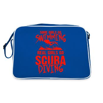filles plongée sous-marine - Sac Retro - bleu/blanc - Dos