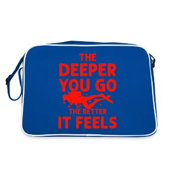 deep sea diving - Retro Bag - blue/white - Back