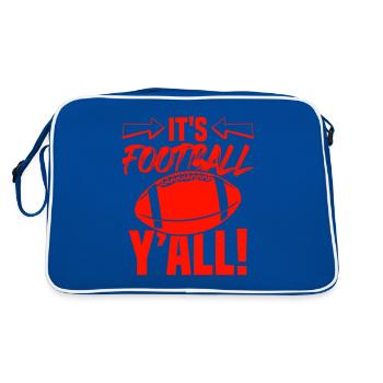 devise du football - Sac Retro - bleu/blanc - Dos