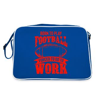 né au football - Sac Retro - bleu/blanc - Dos