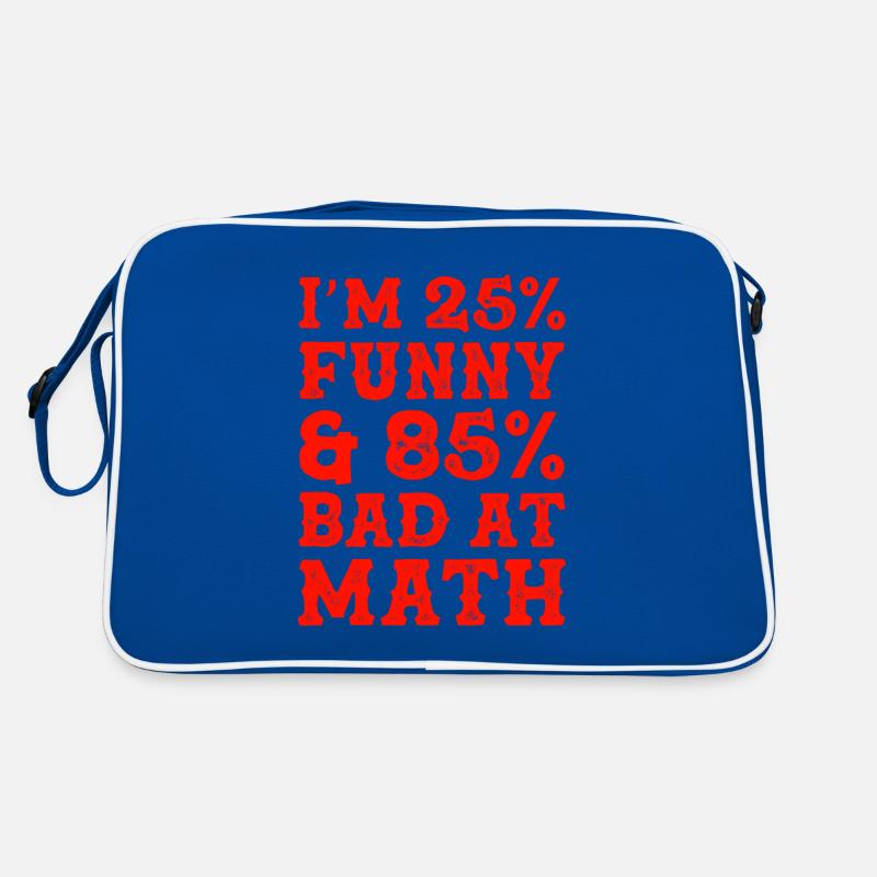 funny math mathematics Retro Bag