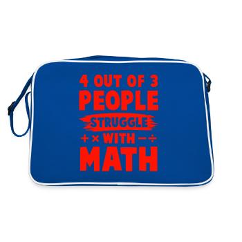 mathematics learning - Retro Bag - blue/white - Back