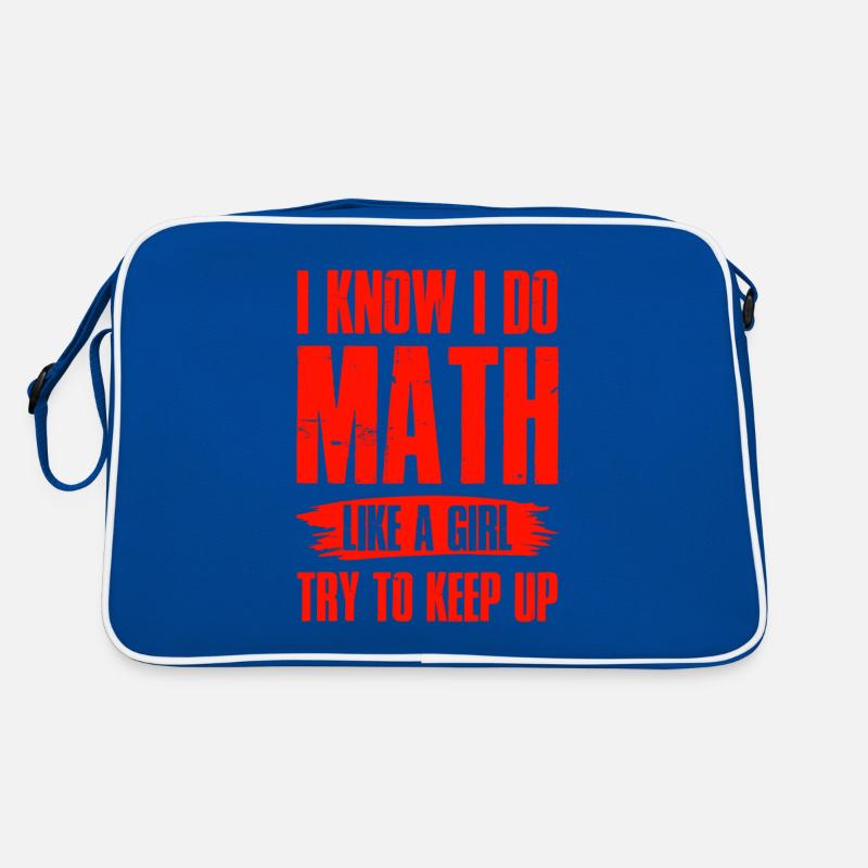 mathematik mädchen Retro Tasche