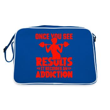 résultat de remise en forme - Sac Retro - bleu/blanc - Dos