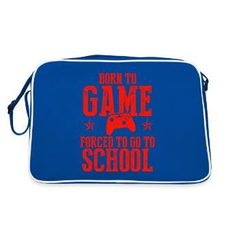 school gamer - Retro Bag - blue/white - Back