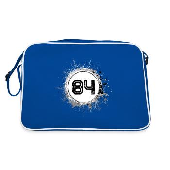 84 Number of blobs - Retro Bag - blue/white - Back