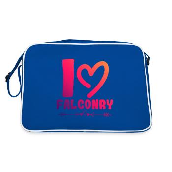J’adore la fauconnerie - Sac Retro - bleu/blanc - Dos