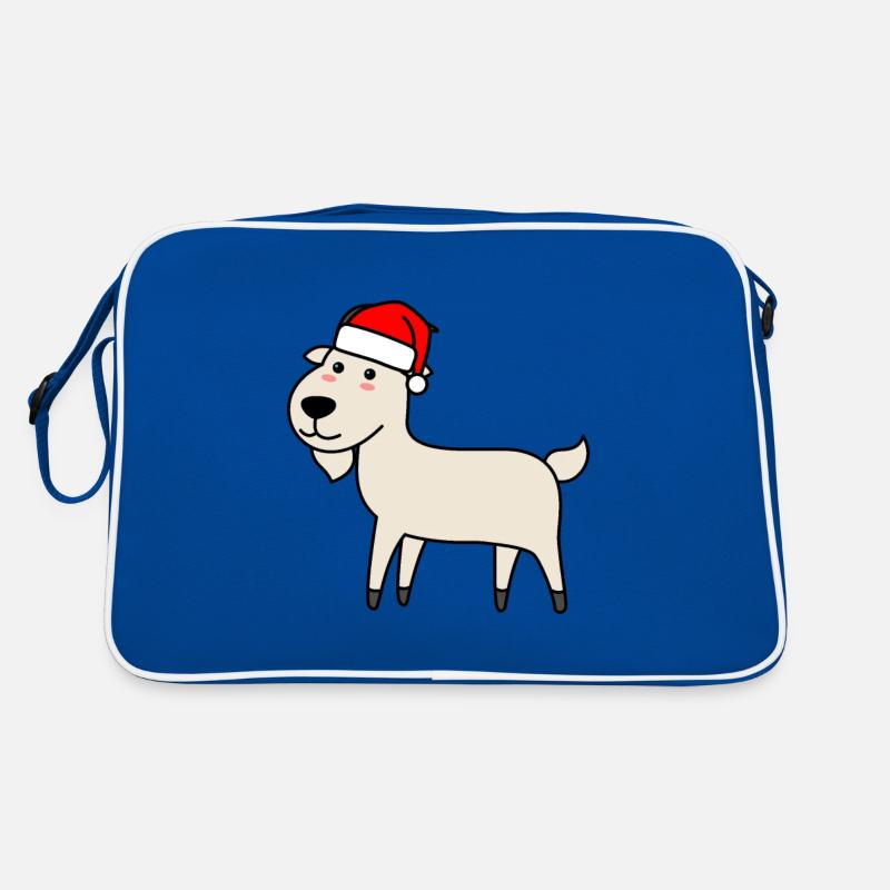 Bergziege Comic Weihnachten Xmas Retro Tasche