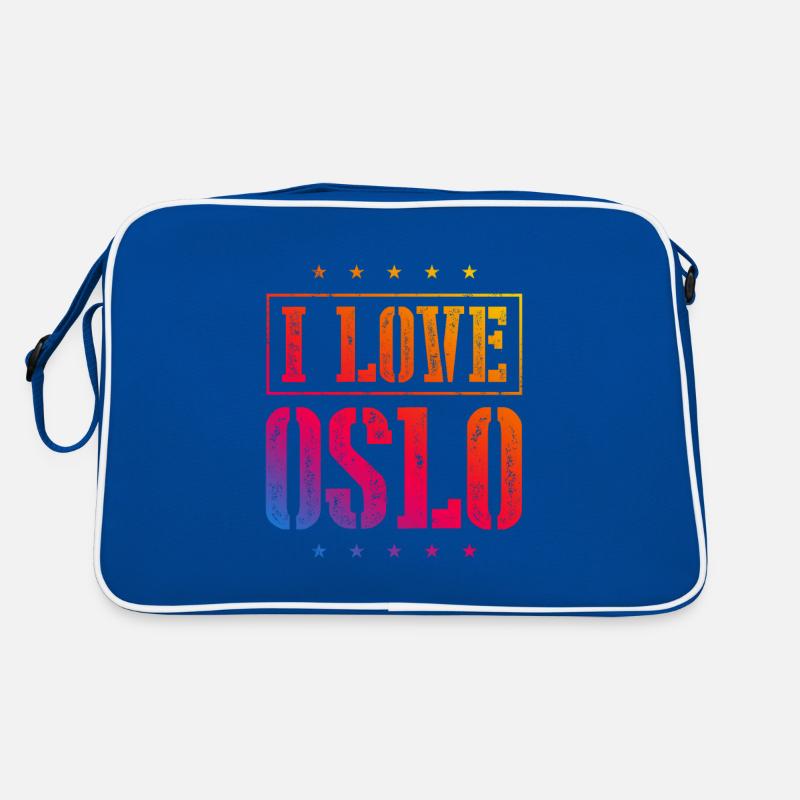 I Love Oslo Retro Tasche