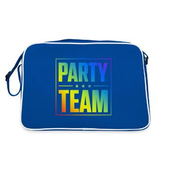 Party Team - Retro Bag - blue/white - Back