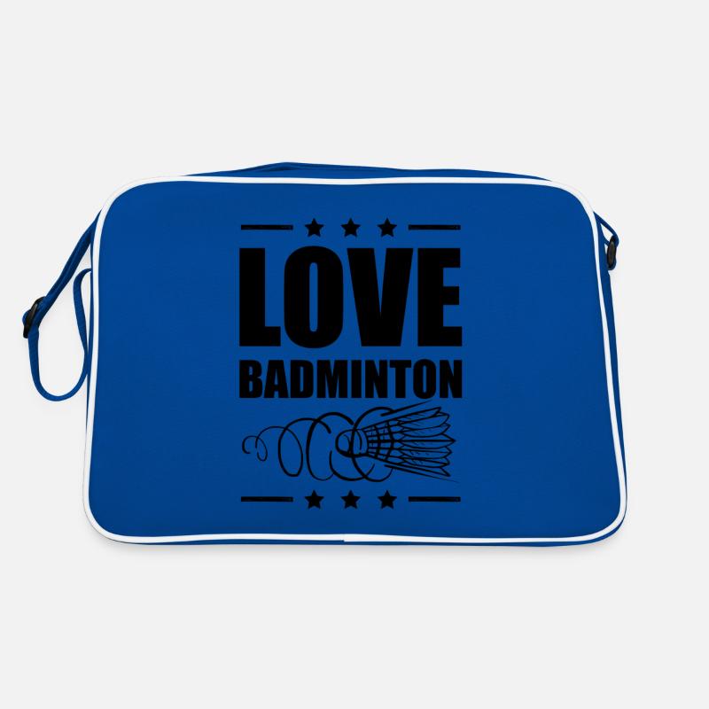 L’amour du badminton Sac Retro