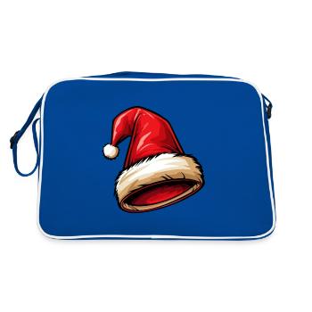 Bonnet de Noël, chapeau de Noël - Sac Retro - bleu/blanc - Dos