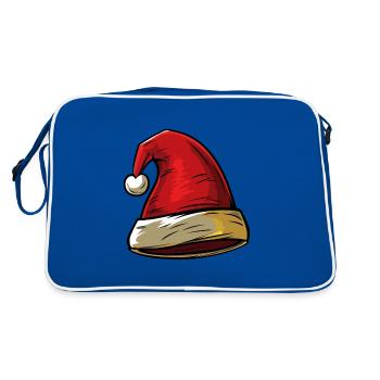 Bonnet de Noël chapeau de père Noël - Sac Retro - bleu/blanc - Dos