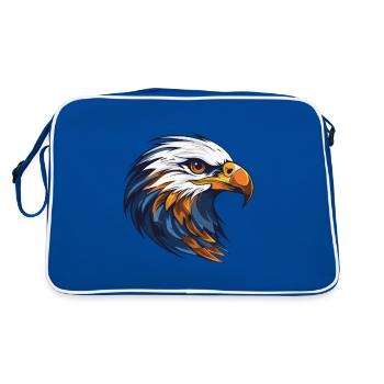 Tête d’aigle - Sac Retro - bleu/blanc - Dos