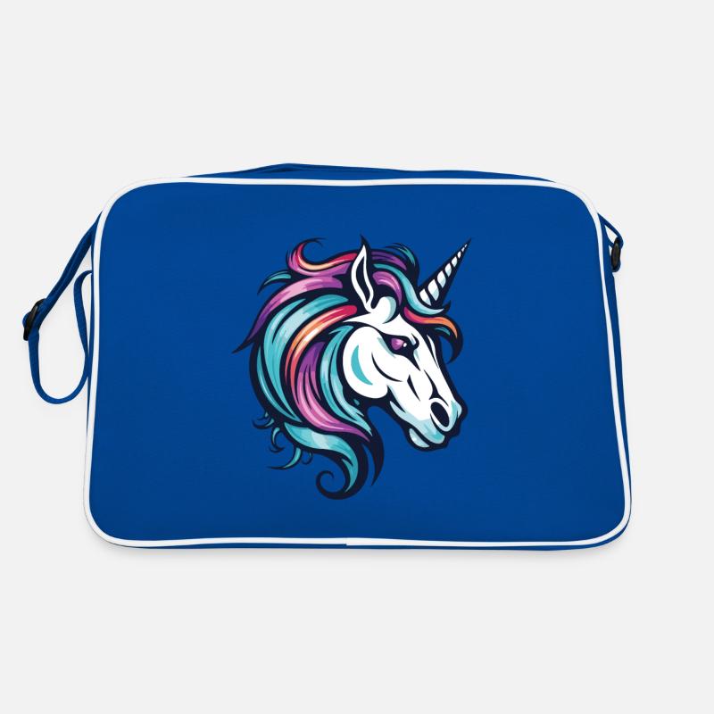 Tête de licorne Sac Retro