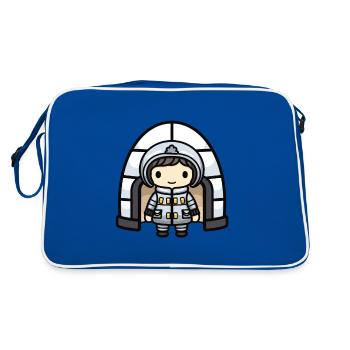 Igloo Eskimo Winter Comic - Retro Bag - blue/white - Back