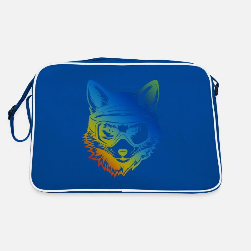 Fuchs Ski Brille Bunt Retro Tasche