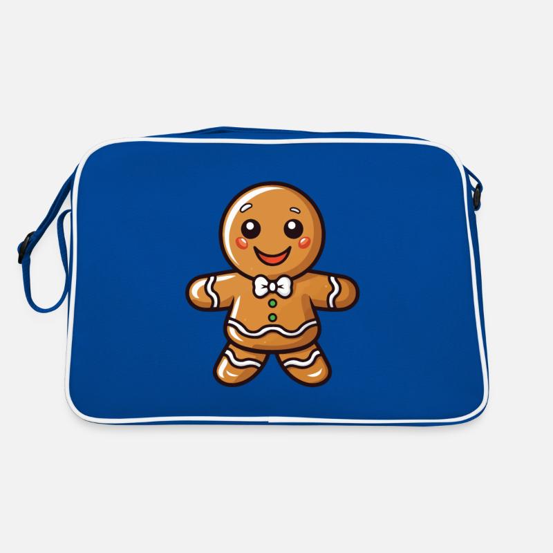 Christmas Gingerbread Cookie Baking Retro Bag