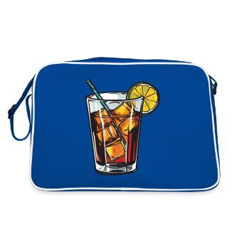 Limonade Drink - Retro Tasche - Blau/Weiß - Hinten