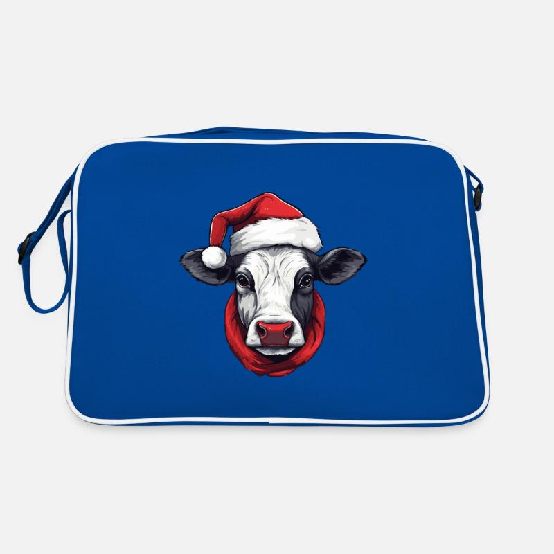 Tête d’animal de Noël de vache Sac Retro