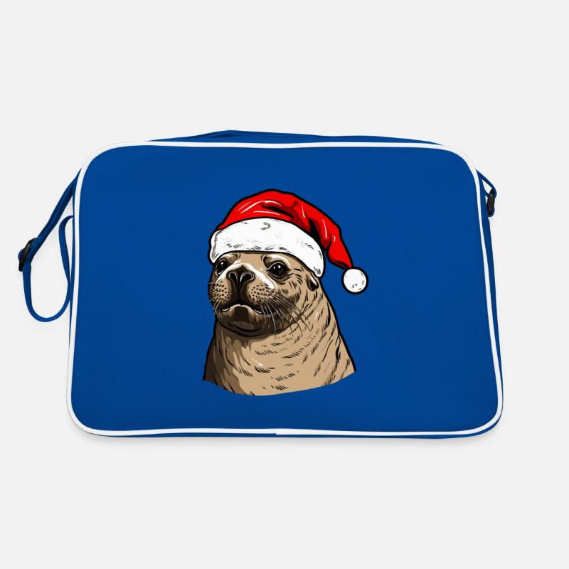 Tête d’animal de Noël de phoque de phoque Sac Retro