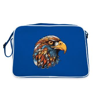 Tête d’aigle - Sac Retro - bleu/blanc - Dos