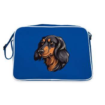 Teckel Tête De Chien Teckel - Sac Retro - bleu/blanc - Dos