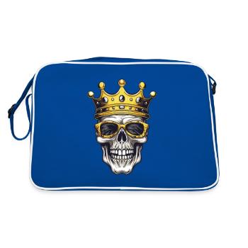 Fête de la couronne du roi du crâne - Sac Retro - bleu/blanc - Dos