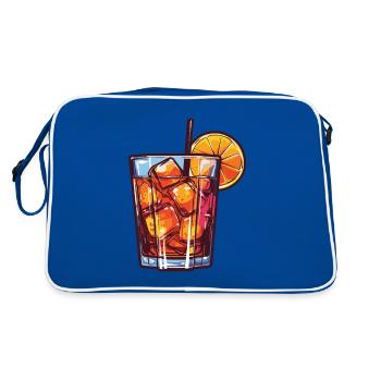 Limonade Drink - Retro Tasche - Blau/Weiß - Hinten