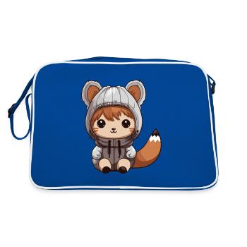 Squirrel Animal Baby Comic - Retro Bag - blue/white - Back