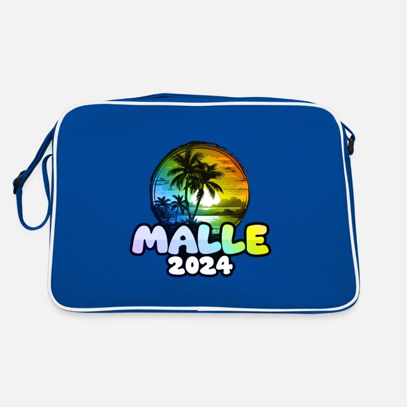 Malle 2024 Palm Trees Multicoloured Retro Bag