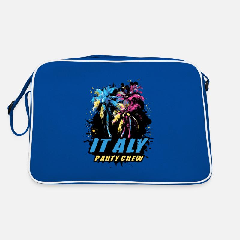 Italien Party Crew Urlaub Spruch Retro Tasche