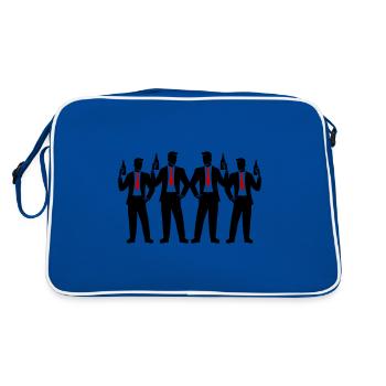 Équipe de palefrenier Bachelor Bachelor - Sac Retro - bleu/blanc - Dos