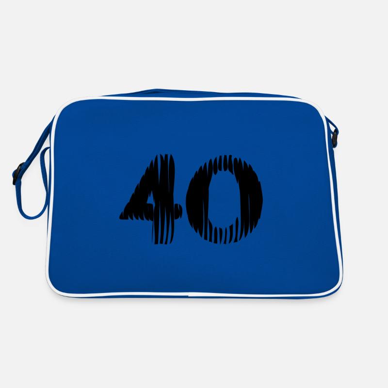 40 Zahl Trikot Retro Tasche