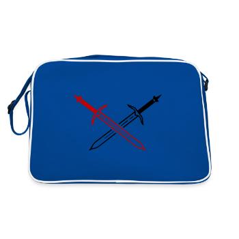 Sword Icon - Retro Bag - blue/white - Back