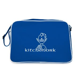 Cuisine Orc / Mampfmaschine - Sac Retro - bleu/blanc - Dos
