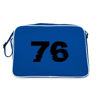 Nombre 76 - Sac Retro - bleu/blanc - Dos