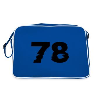 78 number - Retro Bag - blue/white - Back