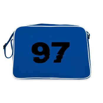 97 Nombre - Sac Retro - bleu/blanc - Dos